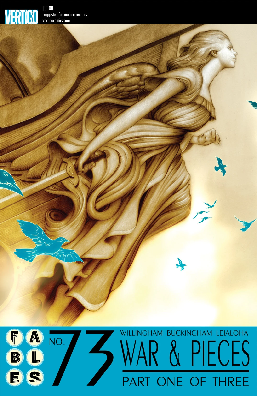 Fables #73 (DC, 2008 — Cover A) cover
